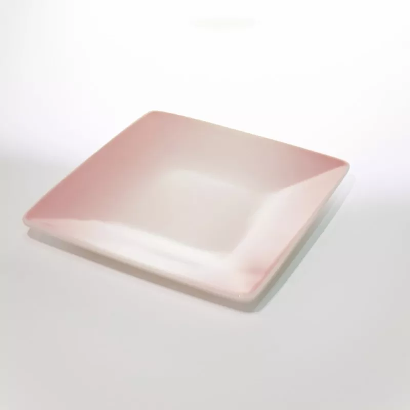 Minimalistický čtvercový keramický mini talíř Ombre